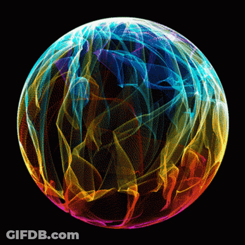 Amusing Fire Like Colorful Optical Illusion GIF