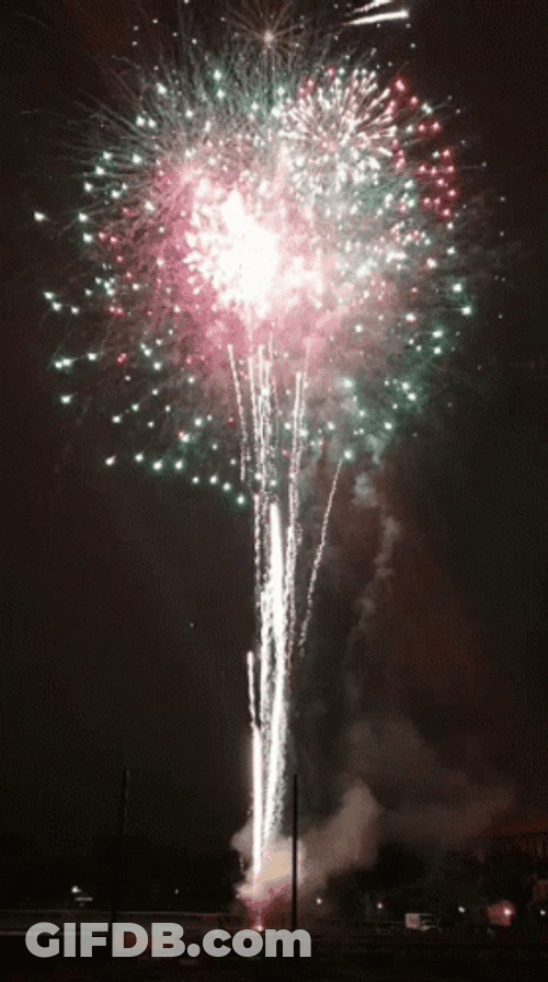 Amusing Fireworks Display Happy Fourth Of July GIF