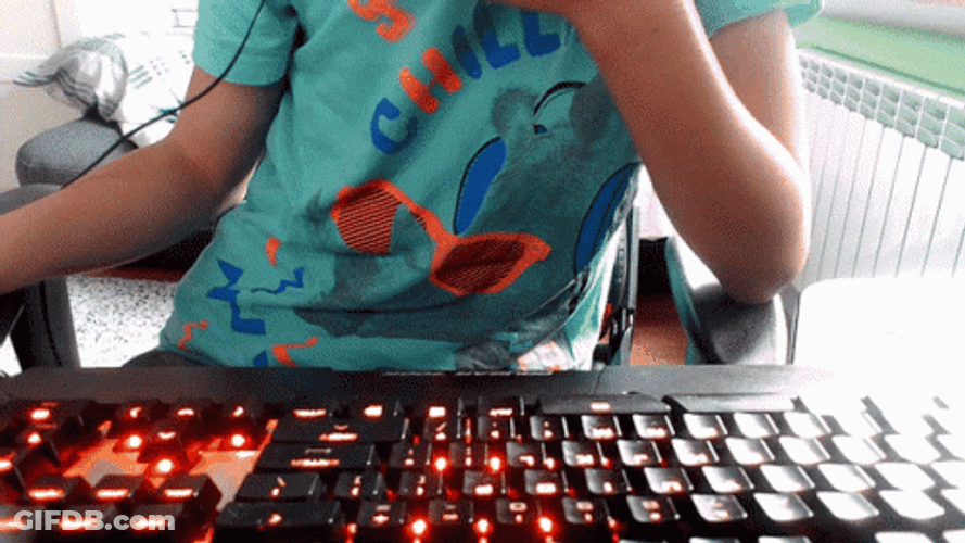 Amusing Hands Typing Fast Keyboard GIF