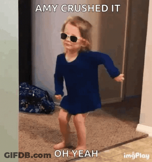Amy Crushed It Oh Yeah GIF
