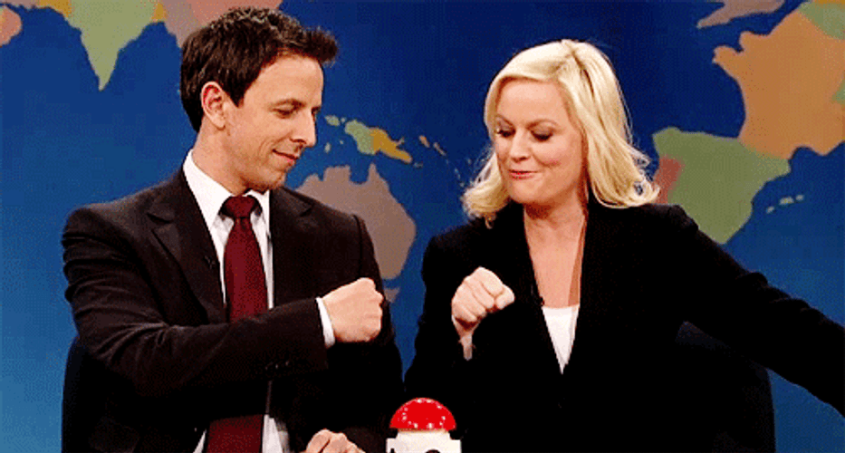 Amy Poehler And Seth Myers GIF