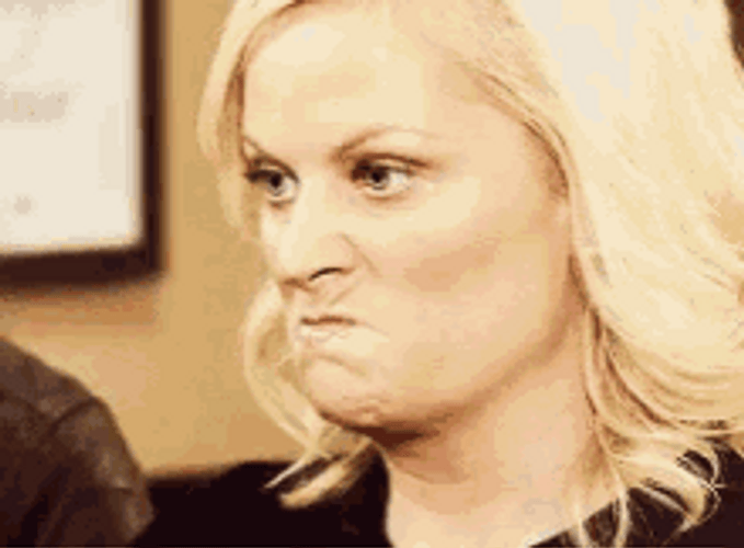 Amy Poehler Angry Face GIF