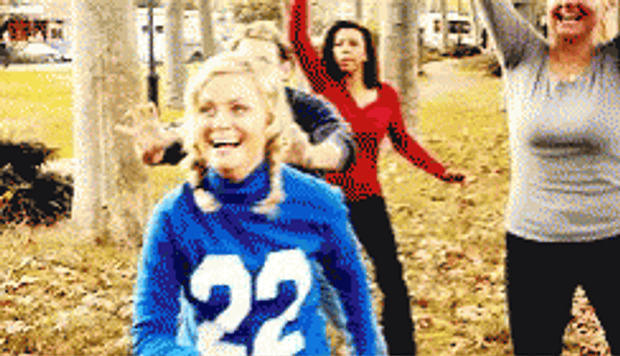 Amy Poehler Ball On Face GIF
