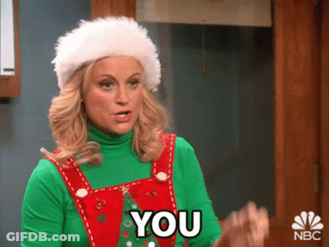 Amy Poehler Double Fingers Pointing At You GIF