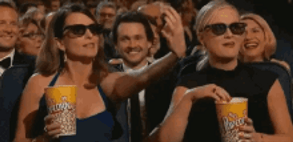 Amy Poehler Eating Popcorn GIF