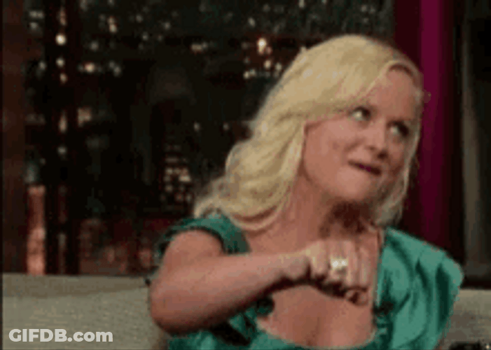 Amy Poehler Fist Bump GIF