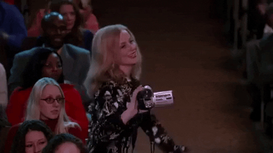Amy Poehler Recording A Show GIF