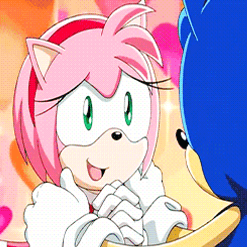 Amy Rose Loves Sonic GIF