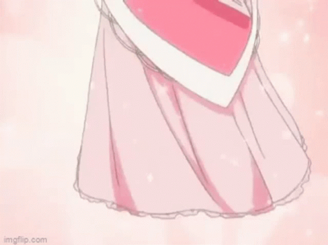 Amy Rose Wears Pink Dress GIF