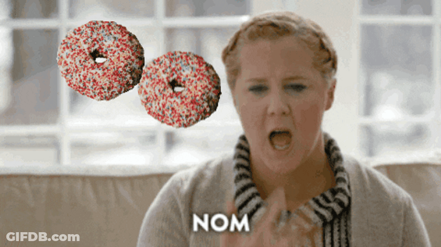 Amy Schumer After Eating Donuts GIF