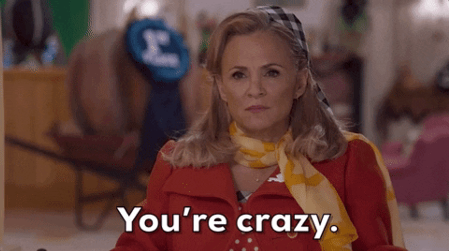 Amy Sedaris You're Crazy GIF