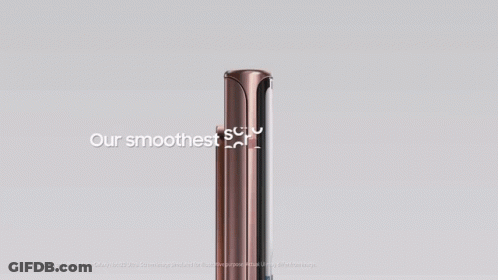 An Ad For A Phone That Says " Our Smoothest Scrolling And Viewing " On It GIF