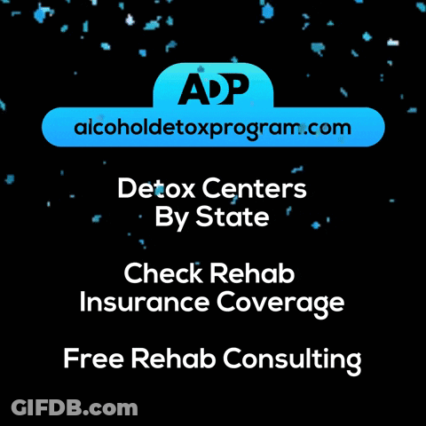 An Ad For Alcoholdetoxprogram.com That Says Detox Centers By State GIF