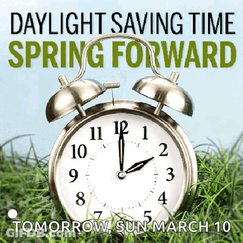 An Ad For Daylight Saving Time Spring Forward GIF