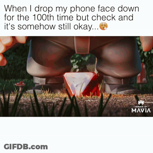 An Ad For Heroes Of Mavia With A Picture Of A Giant GIF