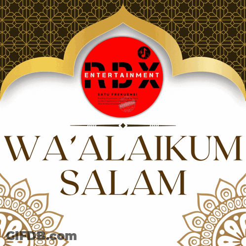 An Ad For Rdx Entertainment Says Wa 'Alaikum Salam GIF