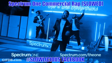 An Ad For Spectrum One Commercial Rap Slowed Featuring New & The Kookpatricks GIF