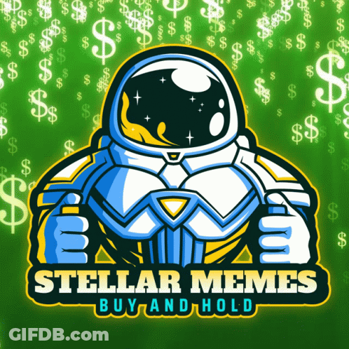 An Ad For Stellar Memes Buy And Hold GIF