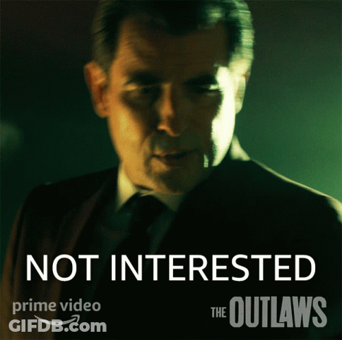 An Ad For The Outlaws Shows A Man In A Suit GIF