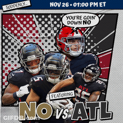 An Advertisement For A Football Game Between The Atl And The New England Patriots GIF