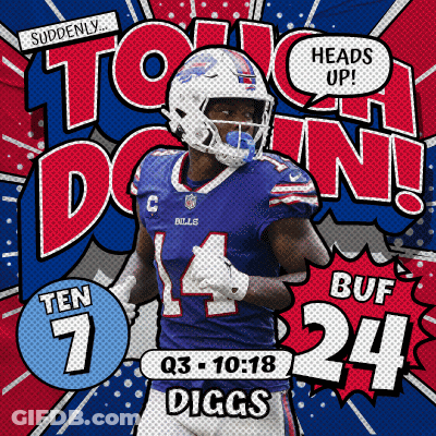 An Advertisement For A Football Player Named Buf 24 GIF