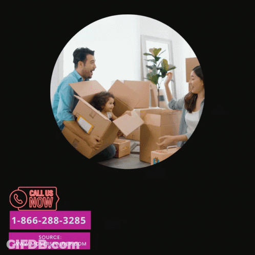 An Advertisement For A Moving Company Says Find The Most Up-To-Date GIF