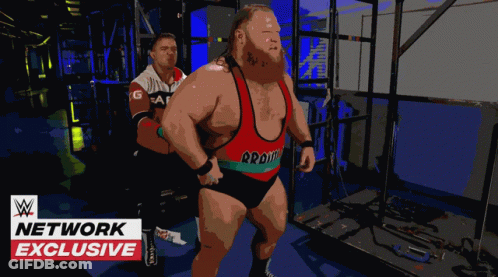 An Advertisement For A Network Exclusive Shows A Man Lifting Weights GIF