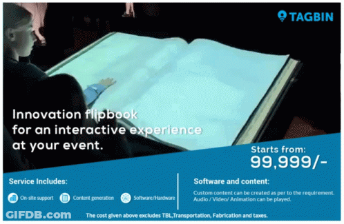 An Advertisement For A Product Called Innovation Flipbook GIF