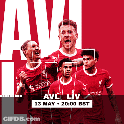 An Advertisement For A Soccer Game Between Avl And Liv GIF