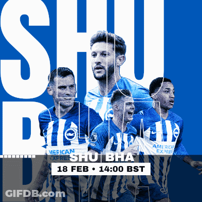 An Advertisement For A Soccer Game On February 18Th At 14:00 Bst GIF