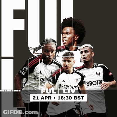 An Advertisement For A Soccer Game That Takes Place On April 21 At 16:30 Bst GIF