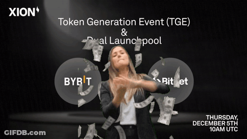 An Advertisement For A Token Generation Event That Is Taking Place On December 5Th GIF