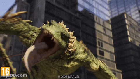An Advertisement For A Video Game Shows A Green Monster With The Number 16 On The Bottom Right GIF