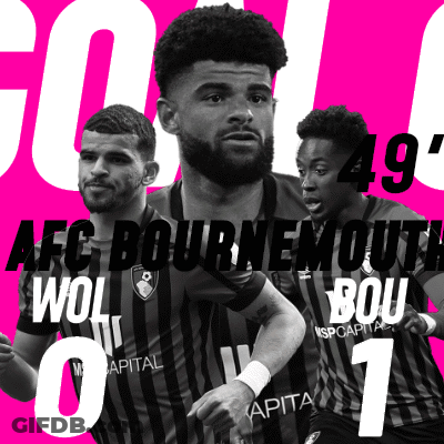 An Advertisement For Afc Bournemouth Shows Three Players GIF