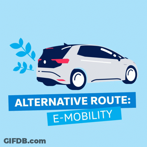 An Advertisement For An Alternative Route E-Mobility GIF