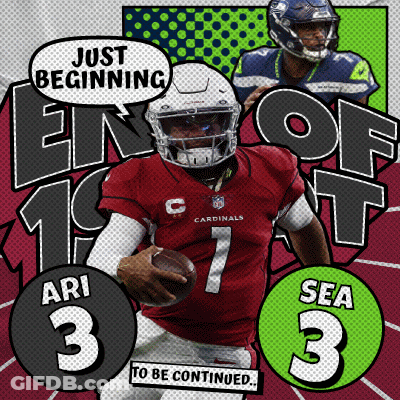 An Advertisement For Arizona Cardinals Football Player Ari 3 Running With The Ball GIF