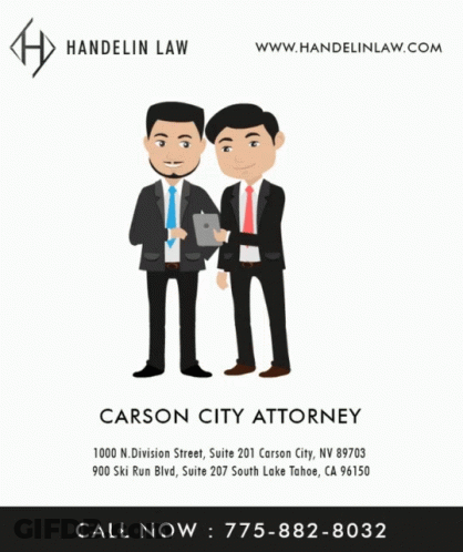 Carson City Attorney Advertisement With Two Men GIF