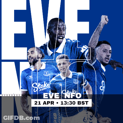 An Advertisement For Eve Info Shows A Group Of Soccer Players On A Blue Background GIF