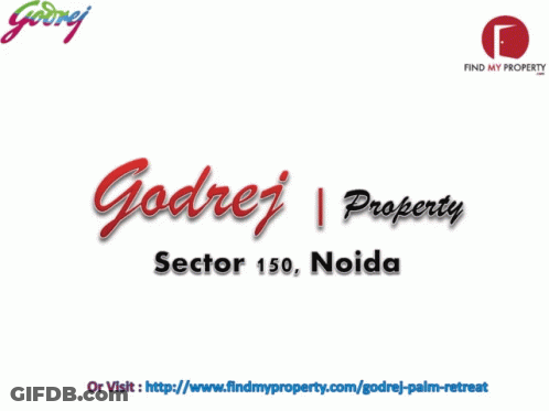 An Advertisement For Godrej Palm Retreat In Sector 150 GIF