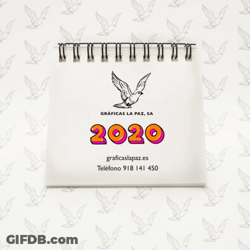 An Advertisement For Graficas La Paz Says 2022 GIF