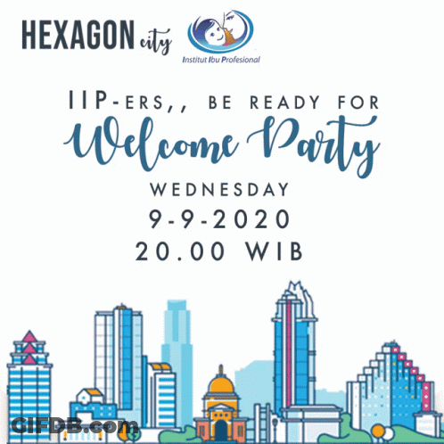 An Advertisement For Hexagon City Shows A Rocket Flying Over A City GIF