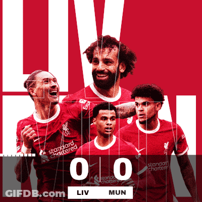 An Advertisement For Liverpool Fc Shows A Score Of 0 To 0 GIF