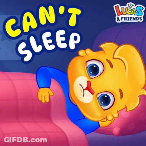 An Advertisement For Lucas And Friends Shows A Teddy Bear Laying On A Bed GIF