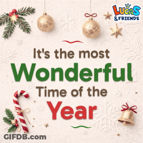 Lucas & Friends Holiday Advertisement GIF