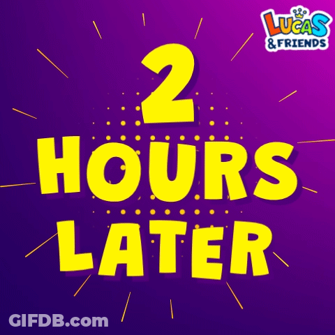 An Advertisement For Lucas & Friends Shows That The Show Will Be 2 Hours Later GIF