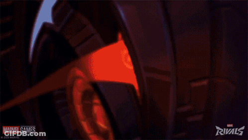 An Advertisement For Marvel Games Rivals With A Robot GIF