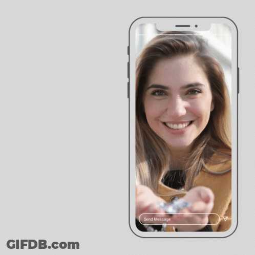 An Advertisement For Masri Orthodontics Shows A Woman Smiling And Holding Invisible Braces GIF