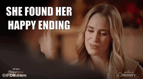 An Advertisement For Miracles Of Christmas Shows A Woman Giving The Middle Finger GIF