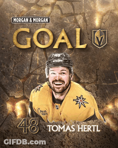 An Advertisement For Morgan & Morgan Shows A Hockey Player GIF
