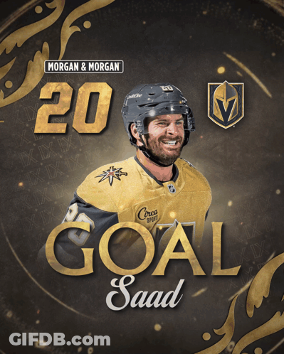 An Advertisement For Morgan & Morgan With A Hockey Player GIF